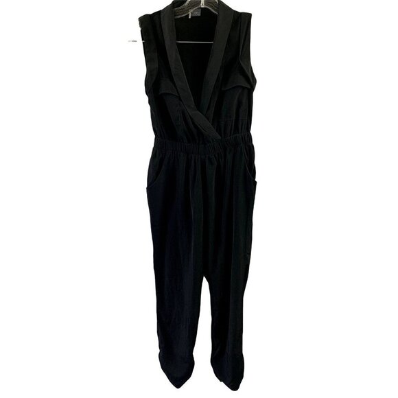Sparkle & Fade Pants - Sparkle & Fade Women's Sleeveless Jumpsuit   XS Black